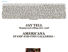 Tablet Screenshot of americanastampcoin.com
